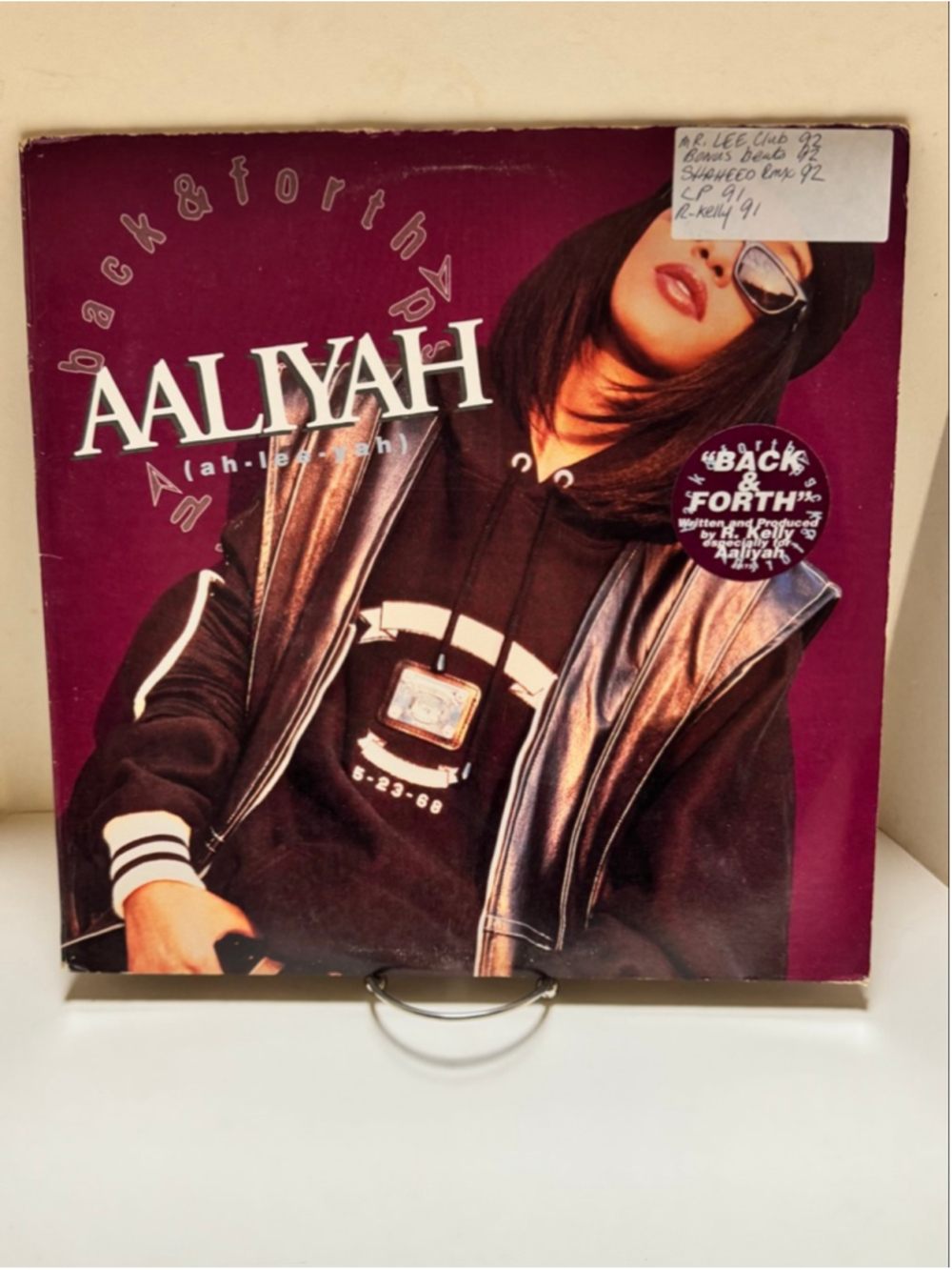 Aaliyah / Back & Forth Original 12" Single (1994 JIve) R.Kelly